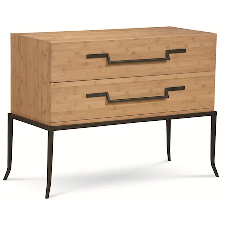 "Bambu' for U" Accent Chest with 2 Drawers and Angular Hardware